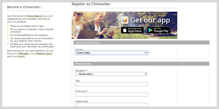 registrar como clickworker página